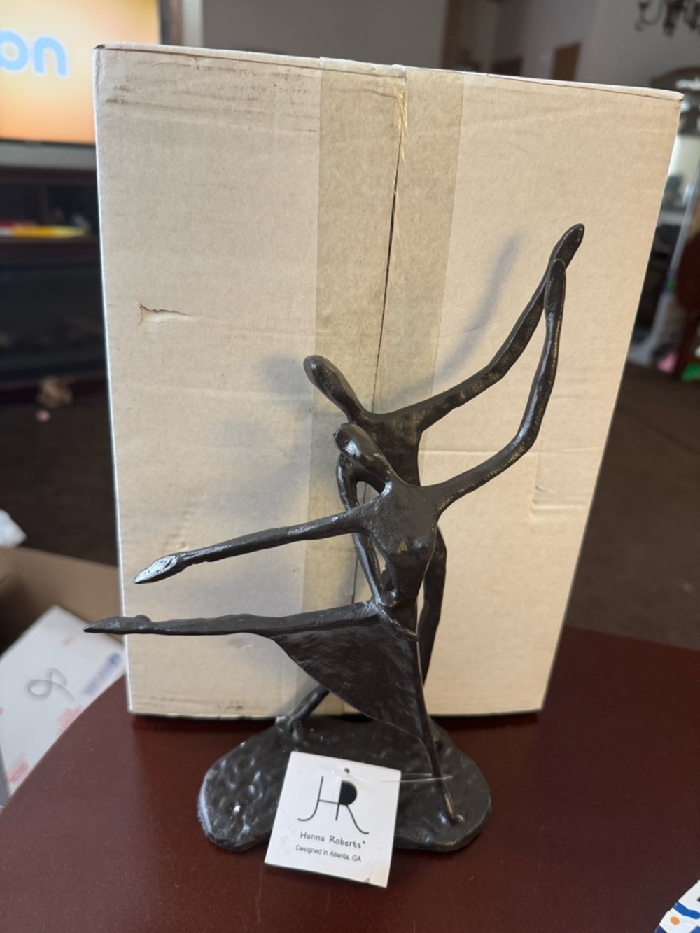 Hanna Roberts Couple Sculptures Cast Iron